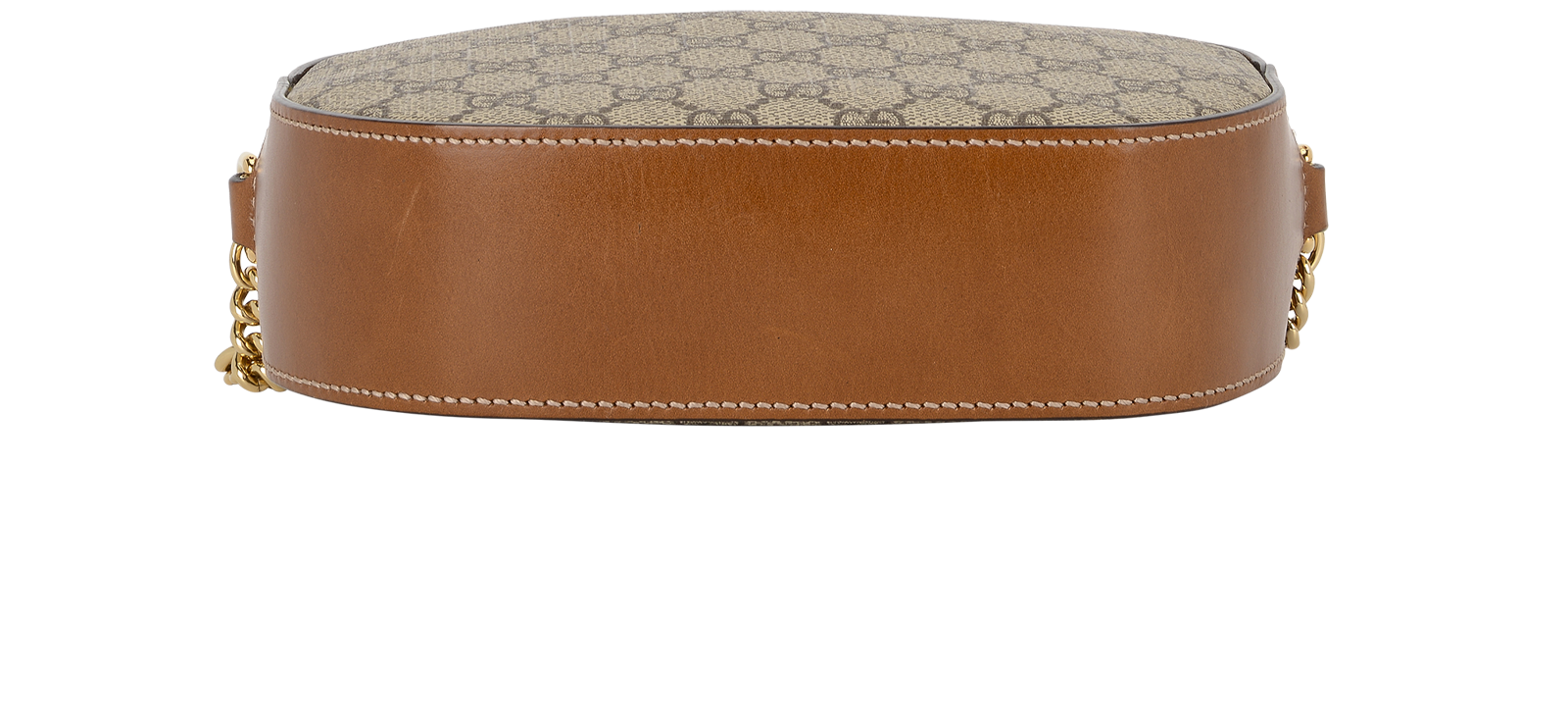 Mini GG Chain Crossbody, &pound;595, Handbags, Beige, Canvas, Top view